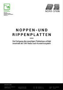 Deckblatt Noppen- und Rippenplatten